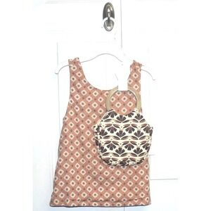 Sigrid Olsen Girls Linen Blend Floral Wrap Tank Top & Purse Set Multi ‎ L(10/12)